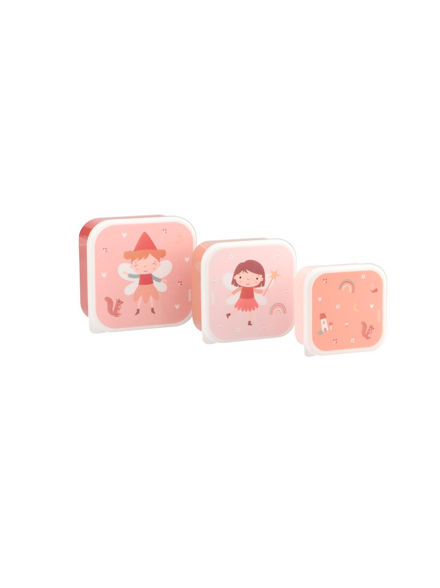 3 TUPPER - CAJA DE ALMUERZO WILD FAIRIES Tutete KIDSME