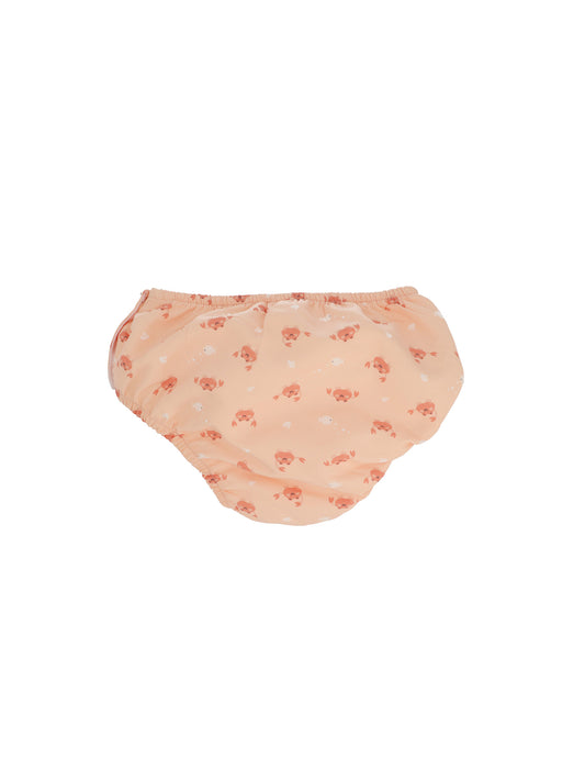 BAÑADOR PAÑAL PROTECCIÓN SOLAR CRAB CORAL Monneka KIDSME
