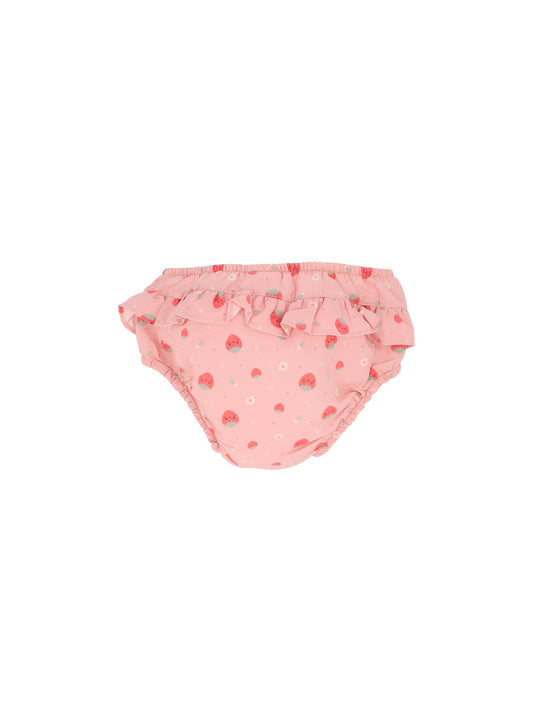 BAÑADOR PAÑAL VOLANTES PROTECCIÓN SOLAR STRAWBERRIES Monneka KIDSME