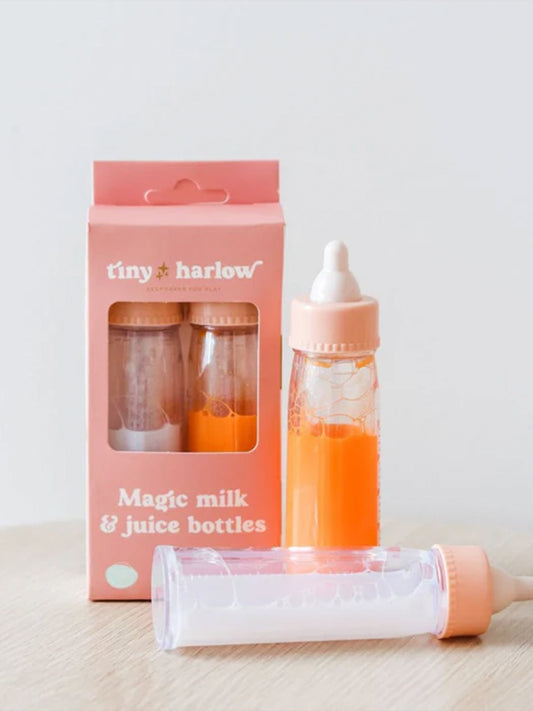 PACK DOS BIBERONES LECHE Y ZUMO Tiny Harlow KIDSME