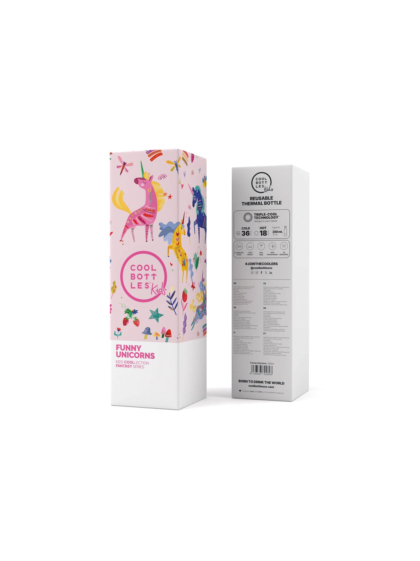 BOTELLA TÉRMICA FUNNY UNICORN 350ml