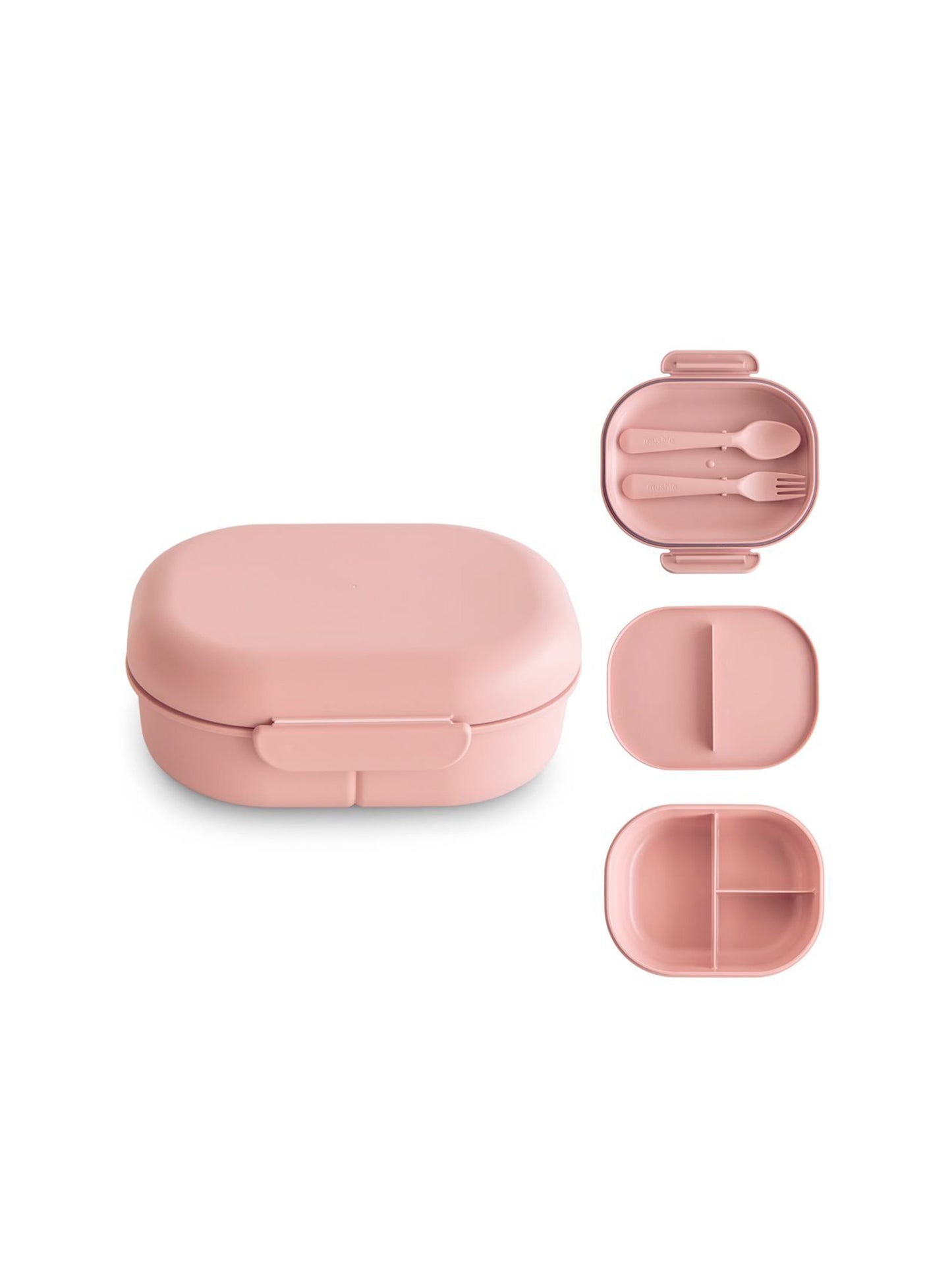 CAJA DE ALMUERZO SOLID BLUSH Mushie KIDSME