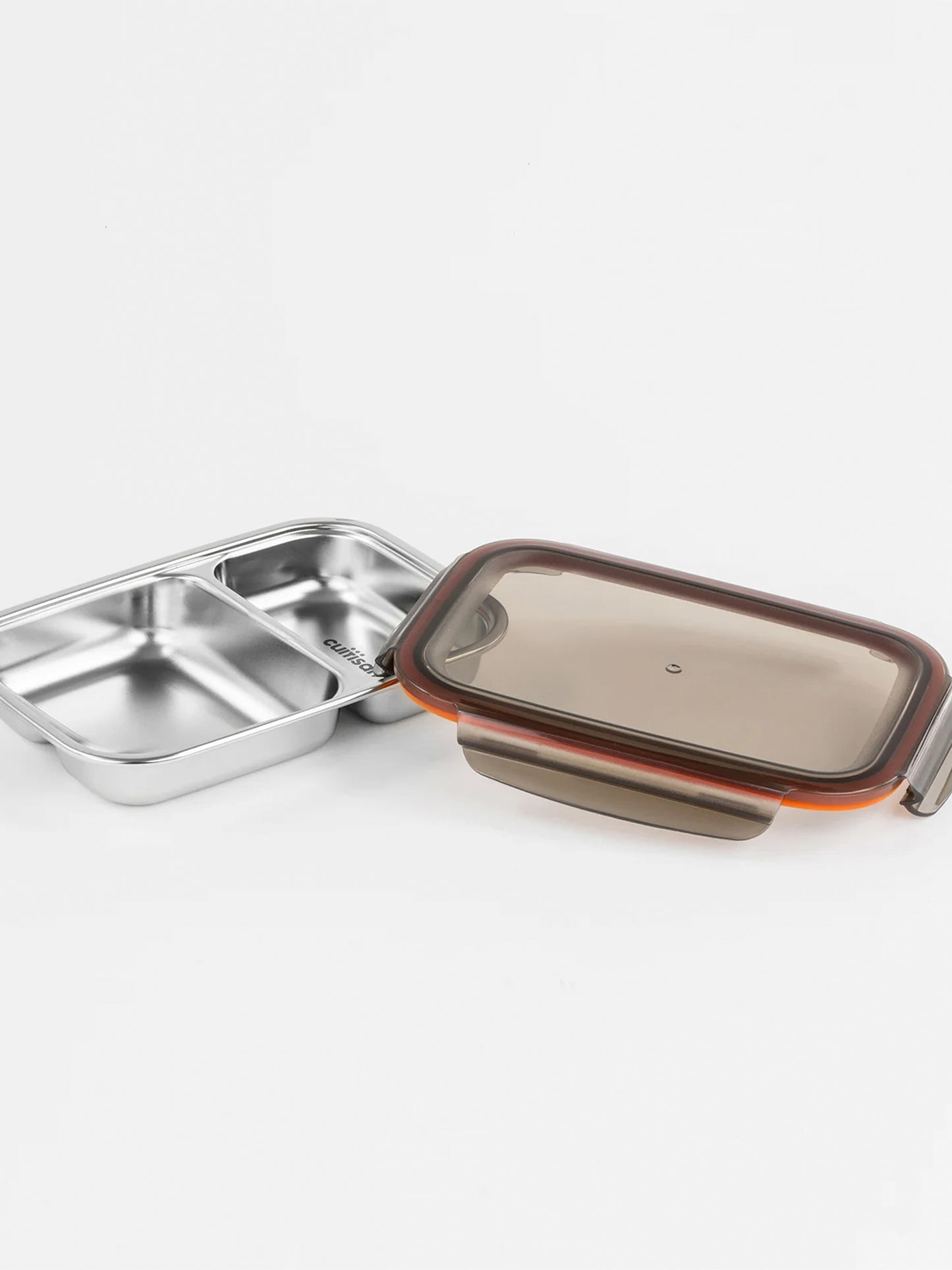 TUPPER STAINLESS STEEL 2 COMPARTMENTS