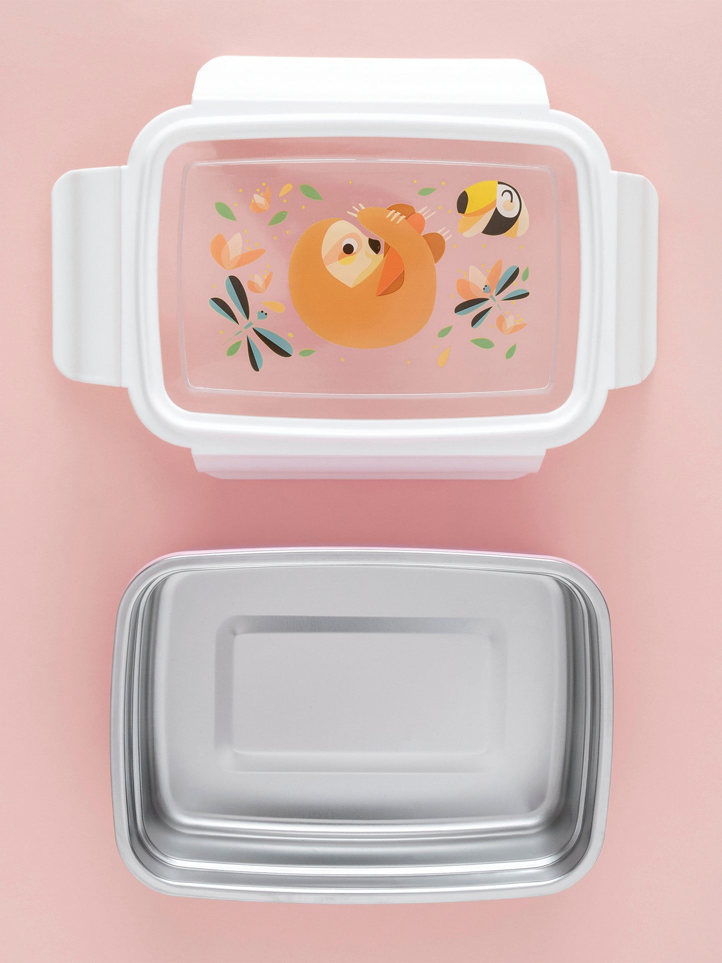 CAJA ALMUERZO ACERO INOXIDABLE SLOTH Petit Monkey KIDSME