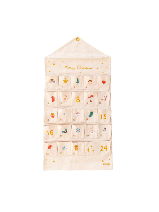 CALENDARIO ADVIENTO TELA BORDADO Monneka KIDSME