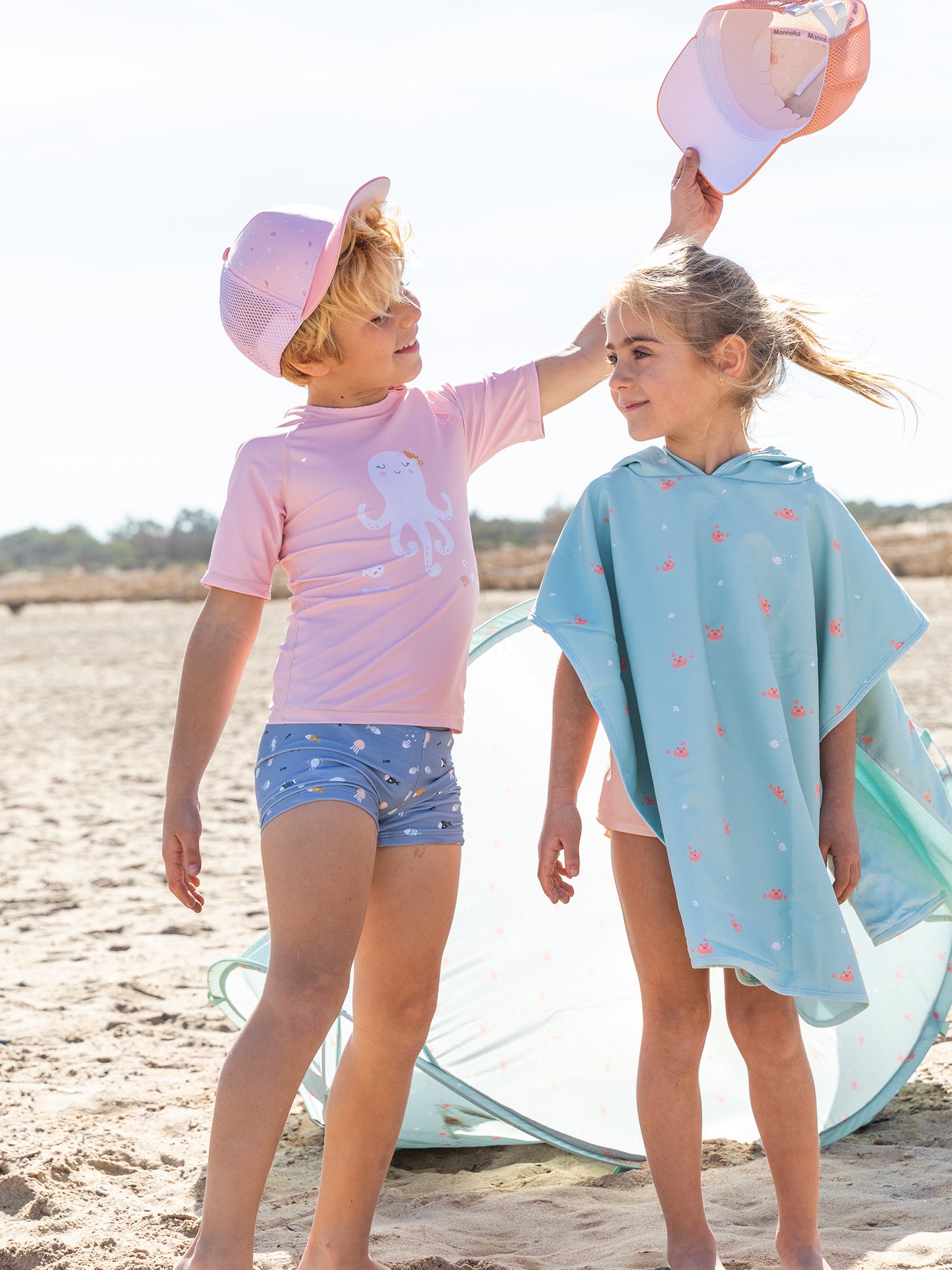 BAÑADOR SHORT PROTECCIÓN SOLAR FISHES Monneka KIDSME