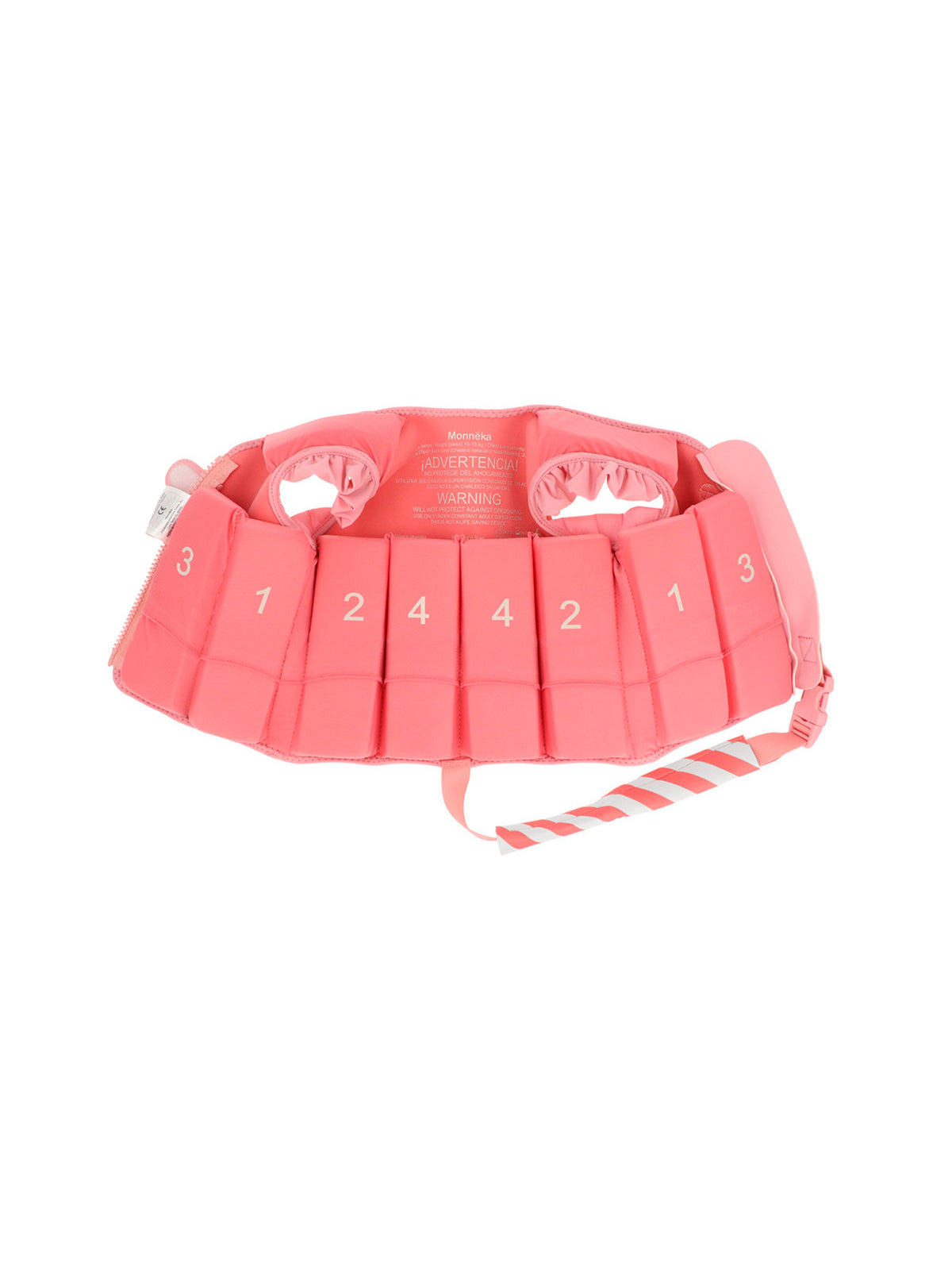 CHALECO FLOTADOR APRENDIZAJE STRIPES BLOOM & BLUSH 3-6 AÑOS Monneka KIDSME
