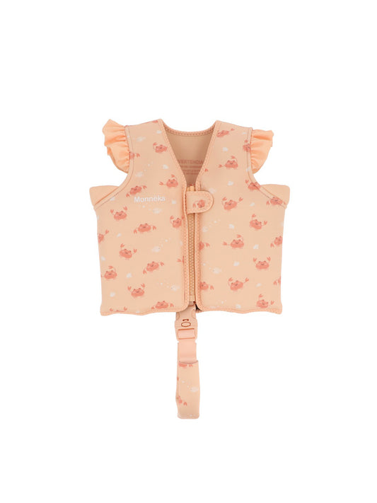 CHALECO FLOTADOR APRENDIZAJE VOLANTES CRAB CORAL 3-6 AÑOS Monneka KIDSME