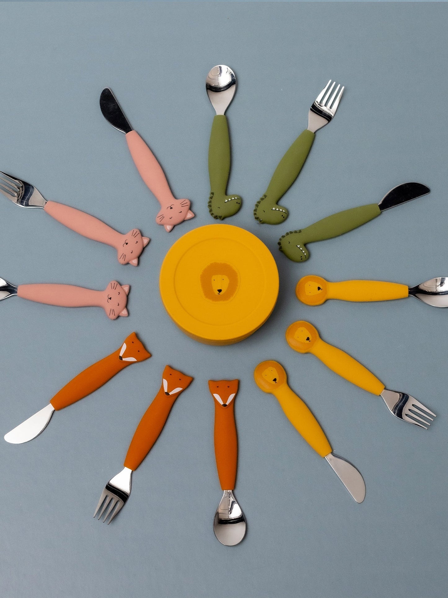 CUBIERTOS SILICONA 3 PIEZAS CAT Trixie KIDSME