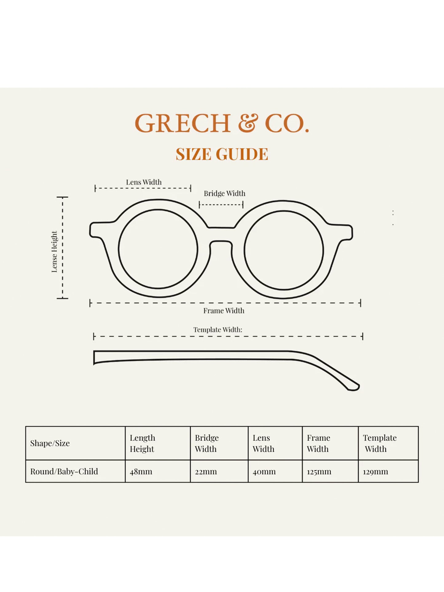 GAFAS DE SOL ORIGINAL ROUND BLUSH BLOOM TORTOISE Grech & Co. KIDSME
