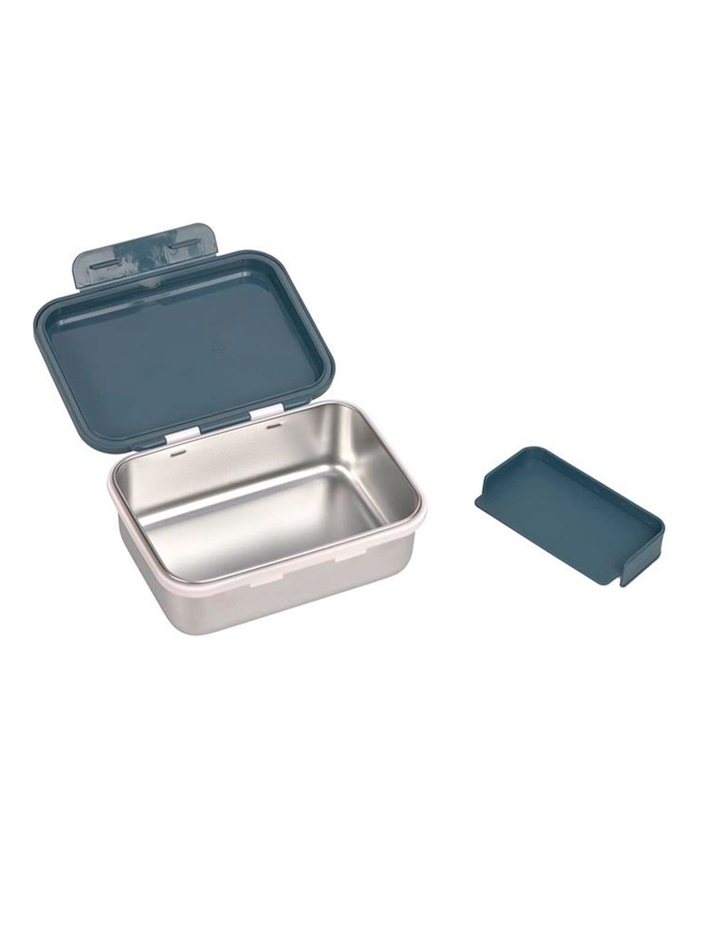 TUPPER-CAJA ALMUERZO ACERO INOX HAPPY LIGHT BLUE Lassig KIDSME