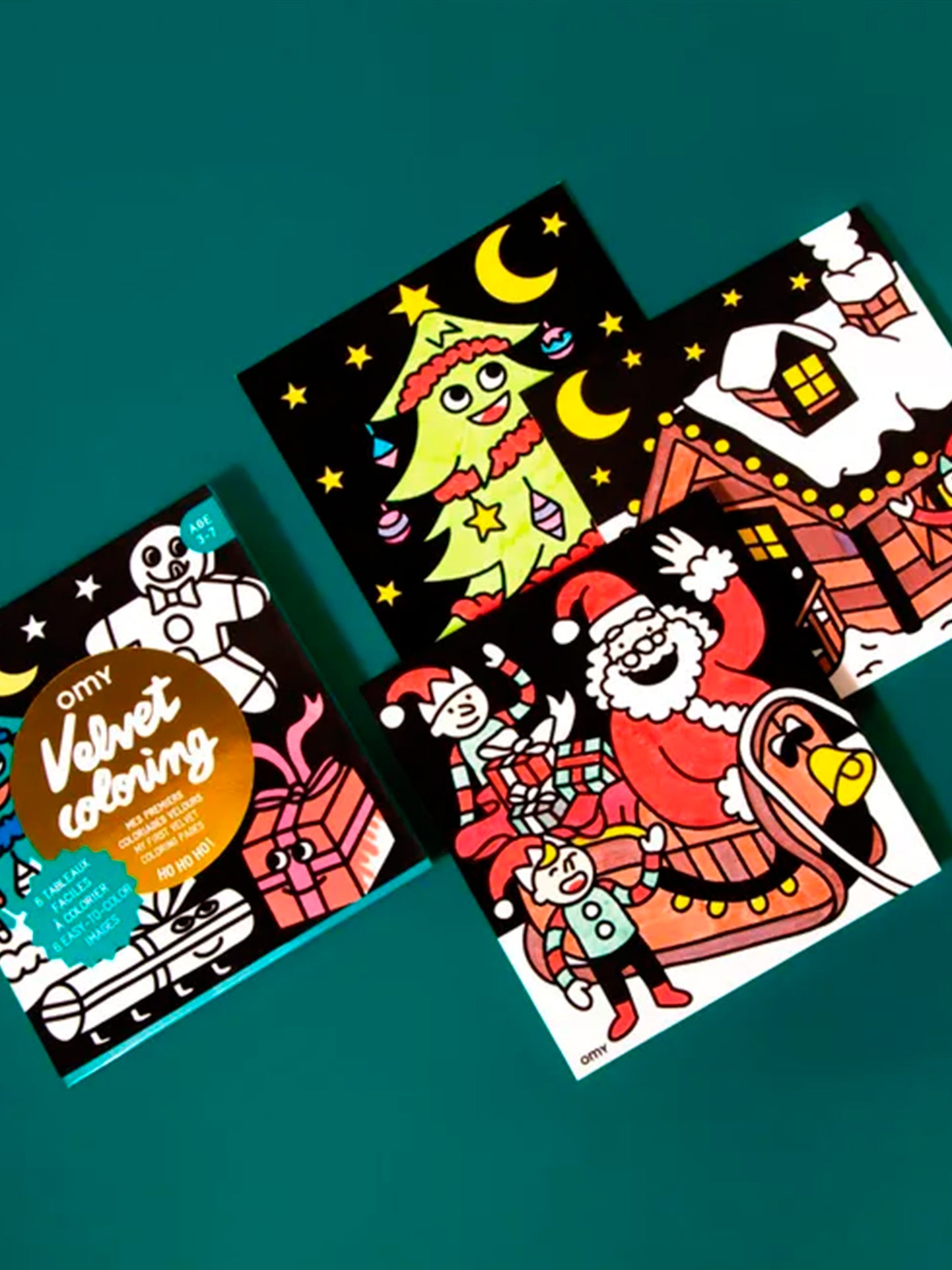 LAMINA DE TERCIOPELO HO HO HO