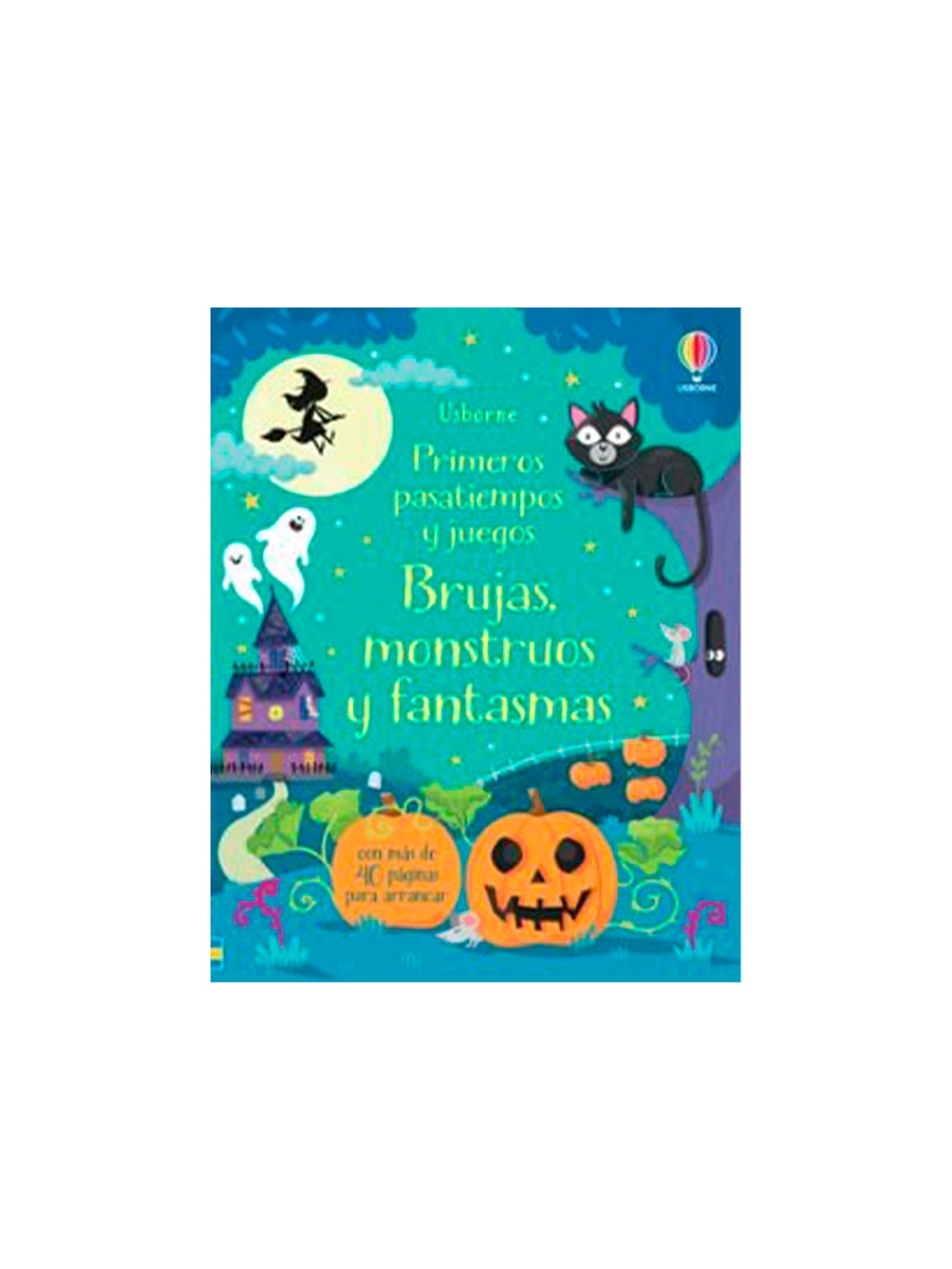 PRIMEROS PASATIEMPOS Y JUEGOS BRUJAS, MONSTRUOS Y FANTASMAS Usborne KIDSME