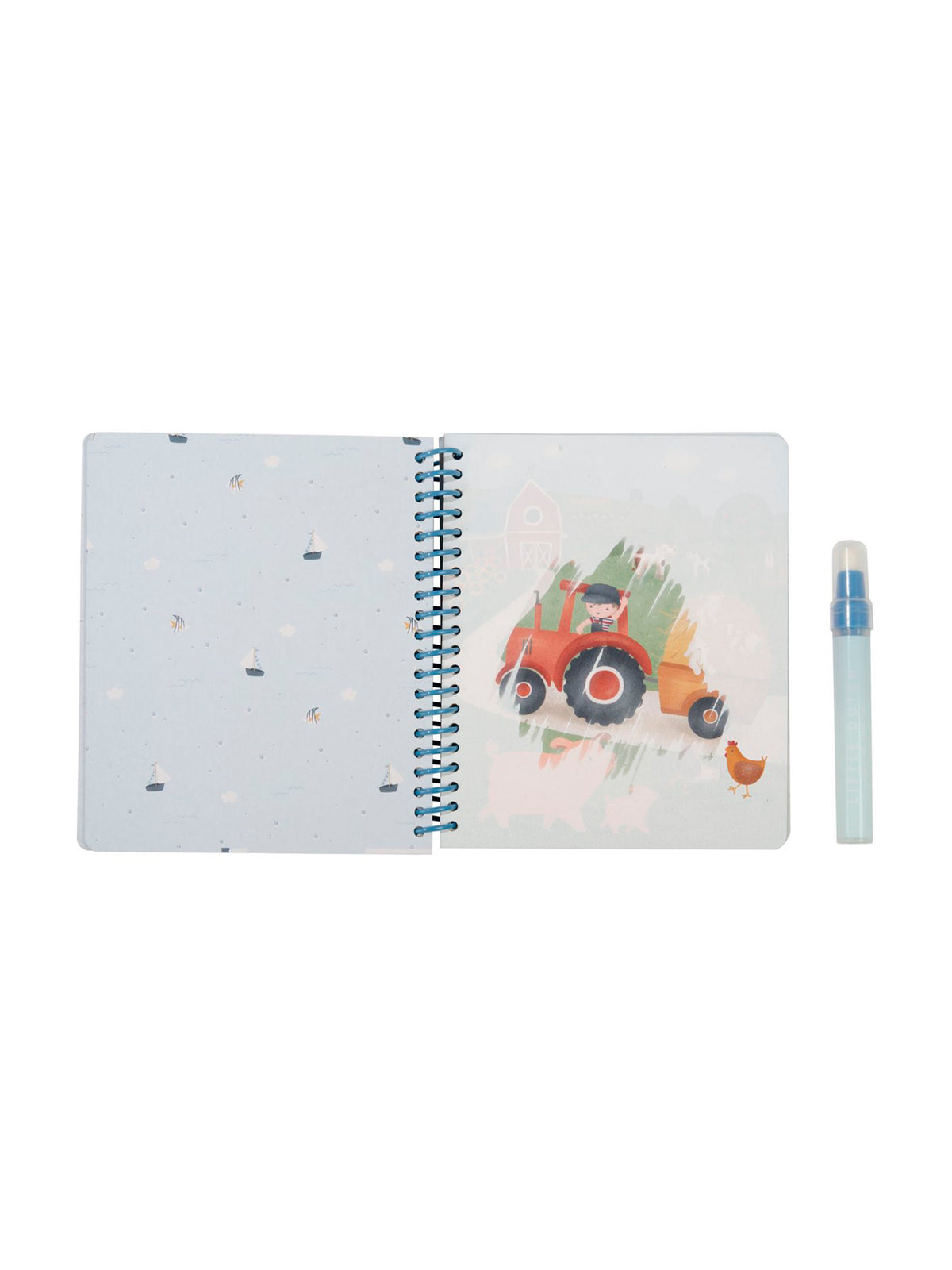 LIBRO MÁGICO PINTAR CON AGUA JIM & FRIENDS Little dutch KIDSME