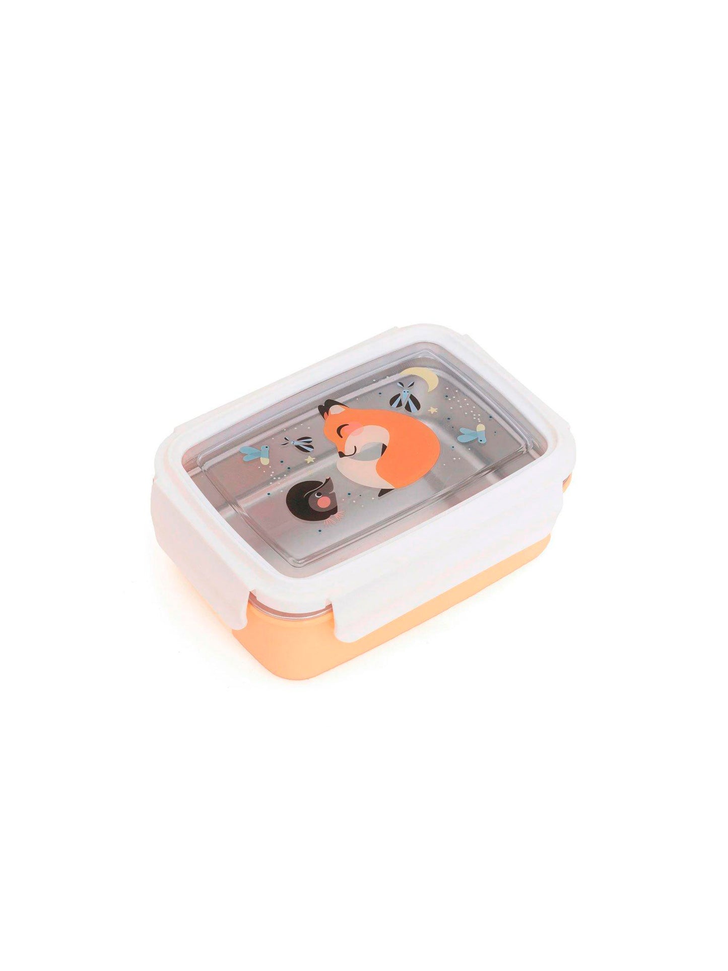 CAJA ALMUERZO ACERO INOXIDABLE FOX Petit Monkey KIDSME