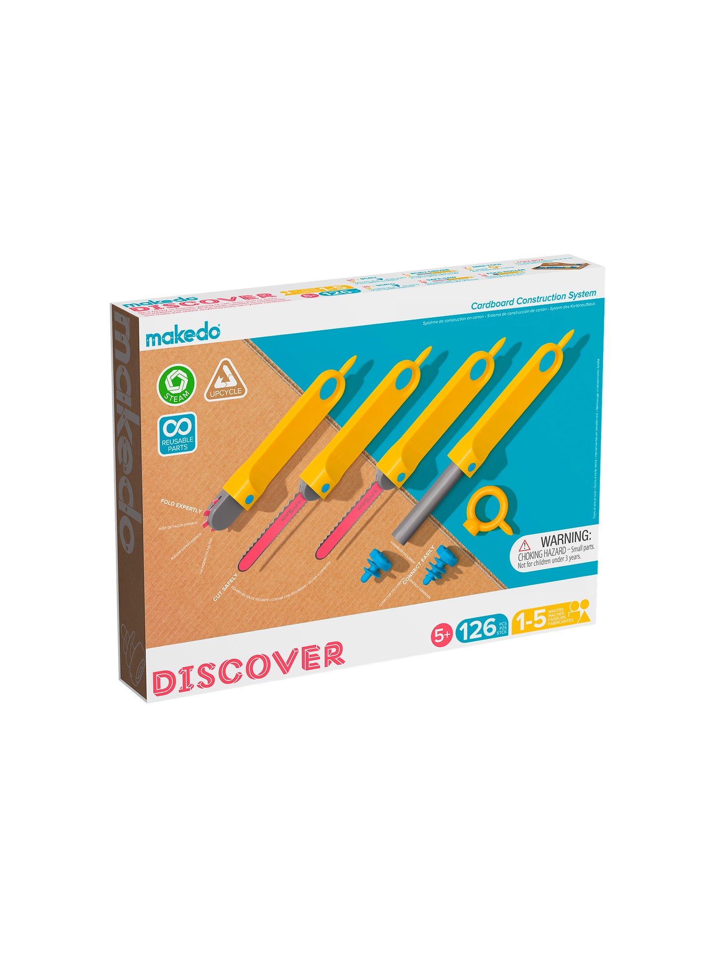 MAKEDO DISCOVER KIT 126 PIEZAS Makedo KIDSME