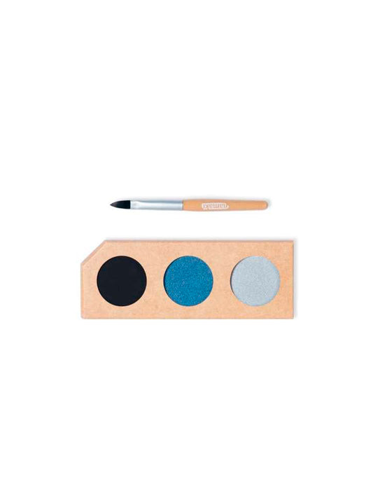 KIT MAQUILLAJE (NEGRO-PLATA-AZUL) Namaki KIDSME