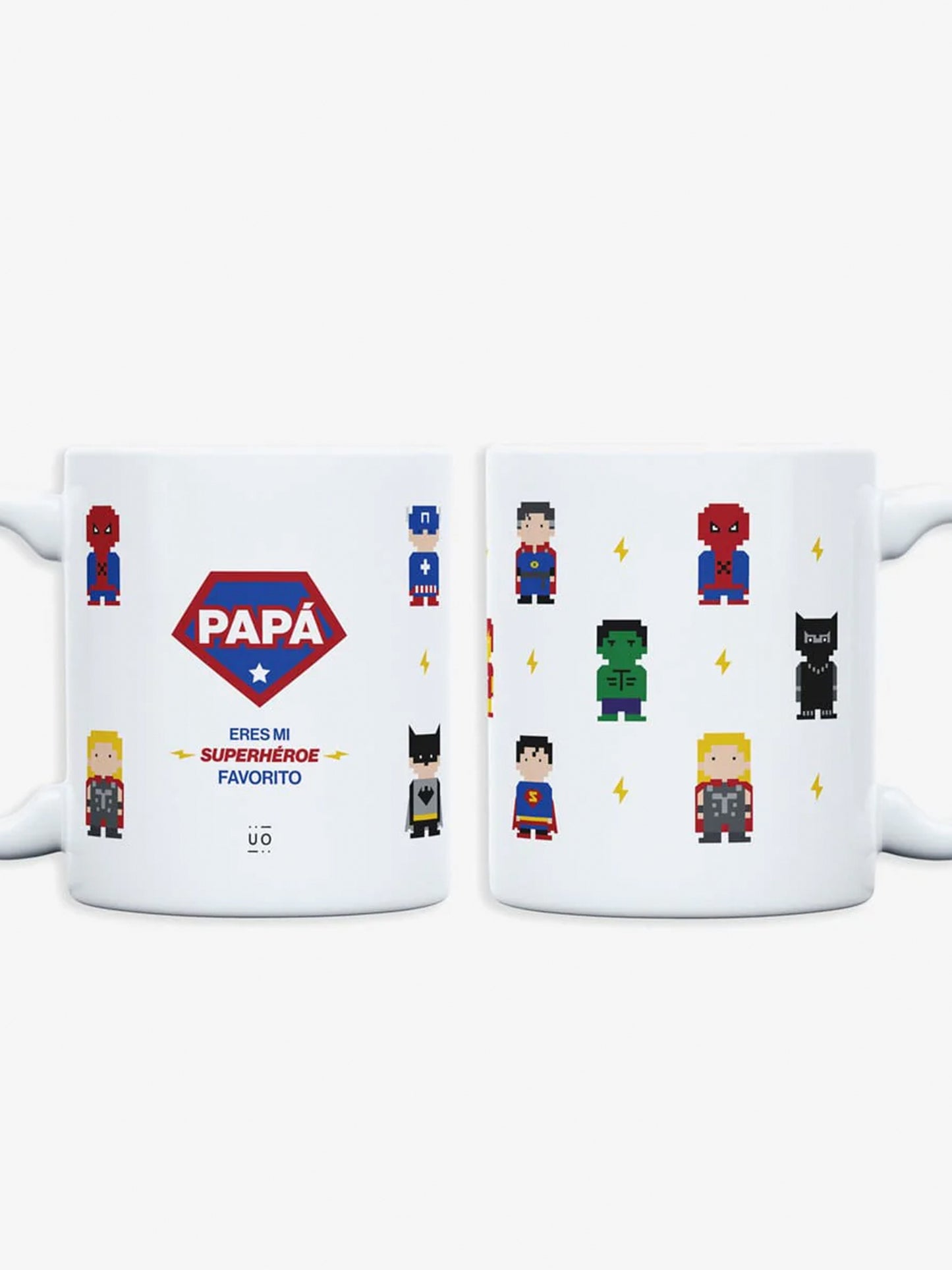 TAZA + CALCETINES "PAPÁ, ERES MI SÚPERHÉROE FAVORITO"