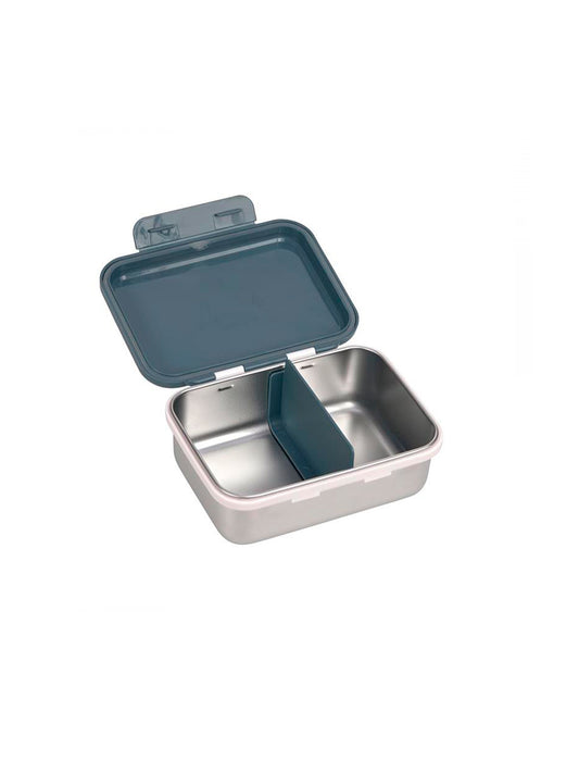 TUPPER-CAJA ALMUERZO ACERO INOX HAPPY PRINT BLUE Lassig KIDSME