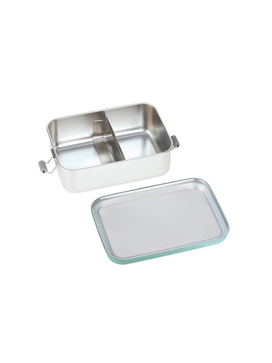 TUPPER-CAJA ALMUERZO ACERO GREEN Lassig KIDSME