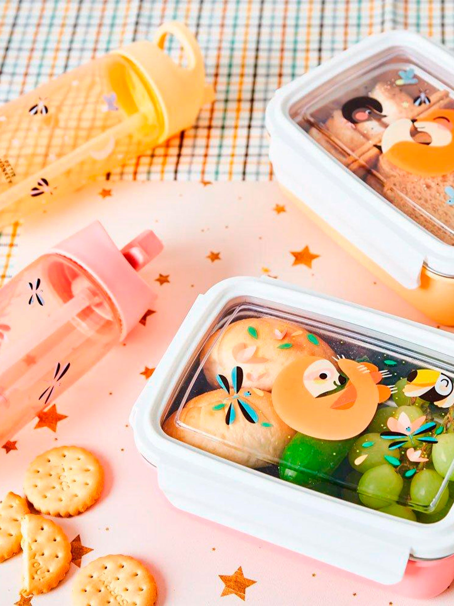 CAJA ALMUERZO ACERO INOXIDABLE SLOTH Petit Monkey KIDSME