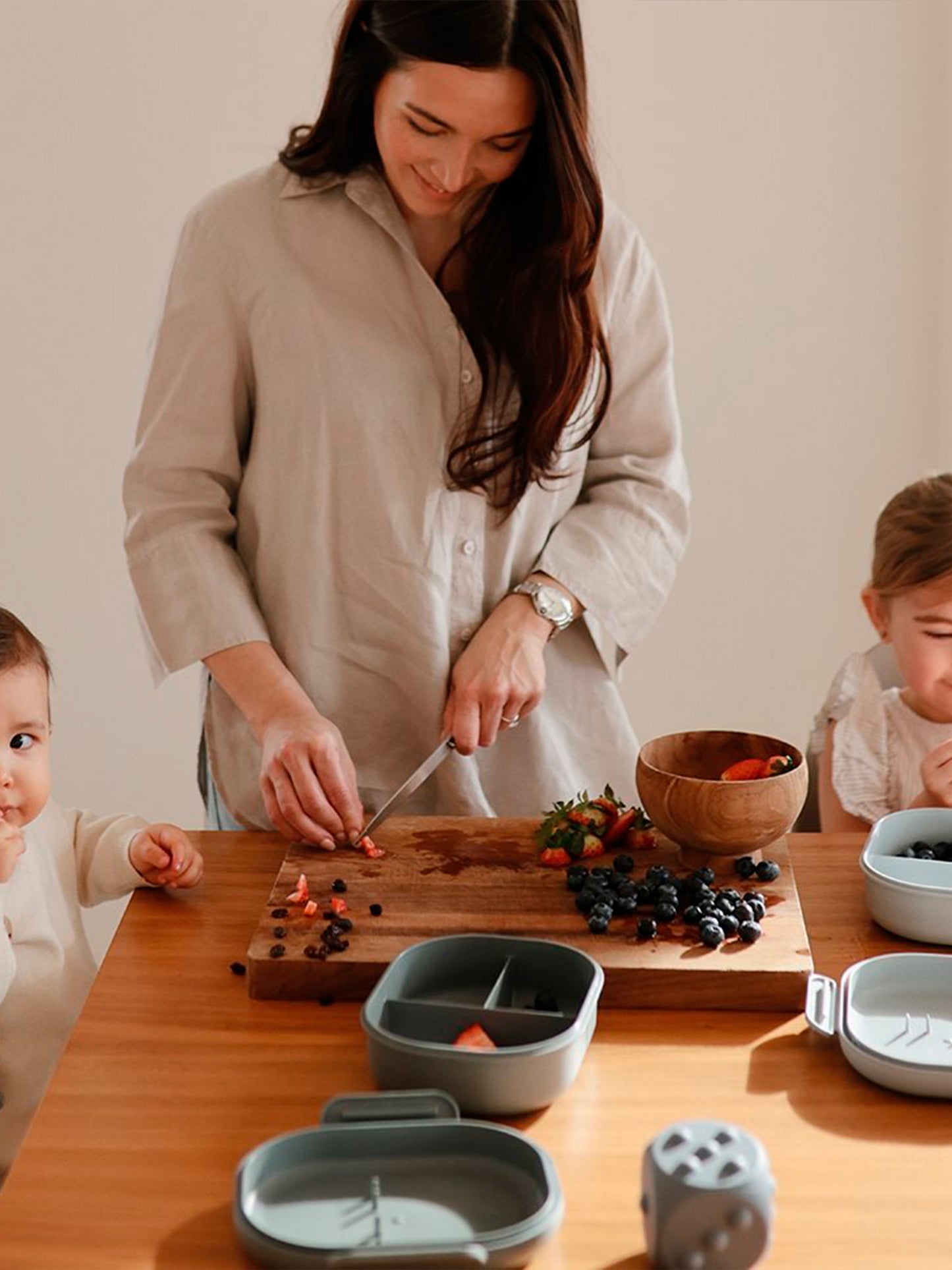 CAJA DE ALMUERZO SOLID CLOUD Mushie KIDSME