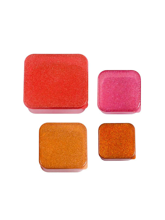SET 4 CAJAS DE ALMUERZO GLITTER A little lovely company KIDSME