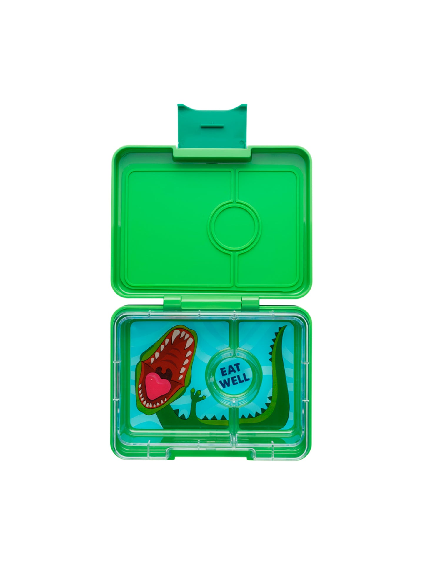 YUMBOX SNACK 3 SECCIONES DINOSAUR GREEN Yumbox KIDSME