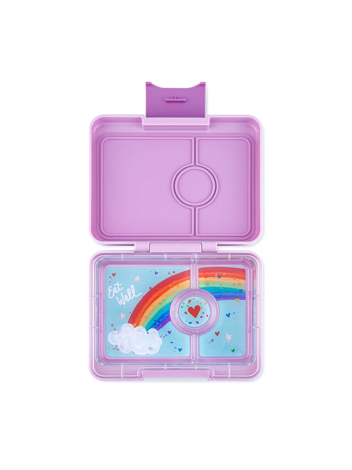 YUMBOX SNACK 3 SECCIONES RAINBOW PURPLE Yumbox KIDSME