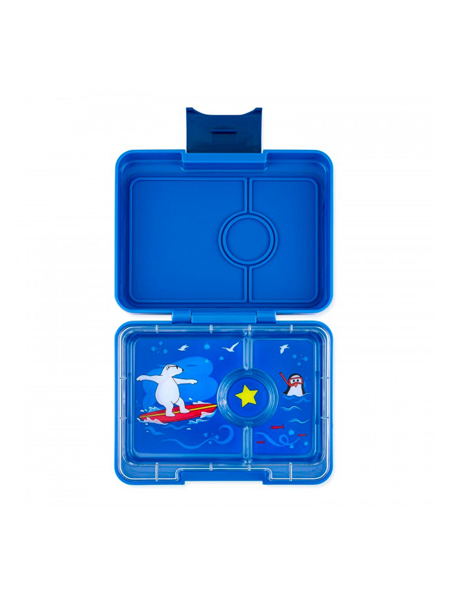 YUMBOX SNACK 3 SECCIONES POLAR BEAR BLUE Yumbox KIDSME