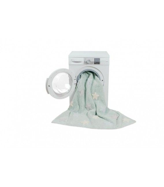 ALFOMBRA LAVABLE ESTRELLAS TRICOLOR STARS MINT Kidsme Store KIDSME