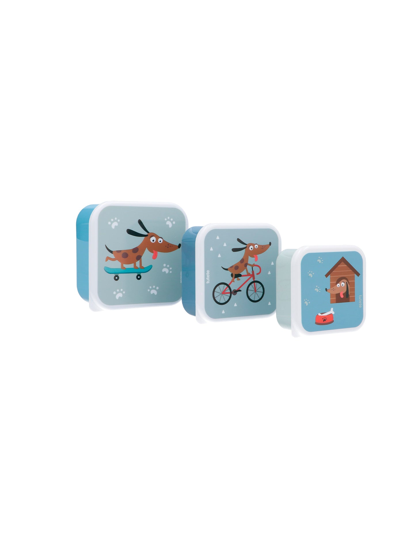 3 TUPPER - CAJA DE ALMUERZO SKATER DOG Tutete KIDSME