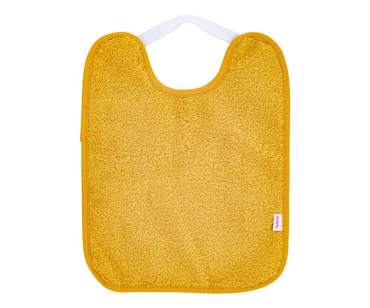 PACK 4 BABEROS TOALLA PLASTIFICADOS MOSTAZA Tutete KIDSME
