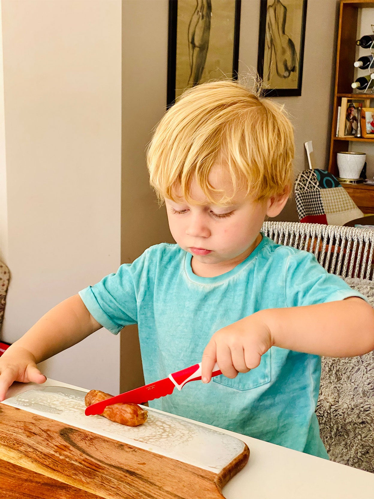 CUCHILLO INFANTIL ROJO Kiddikutter KIDSME