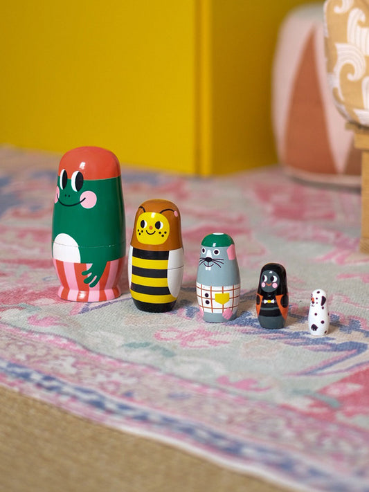 MATRIOSKA MADERA PADDY & PALS Petit Monkey KIDSME