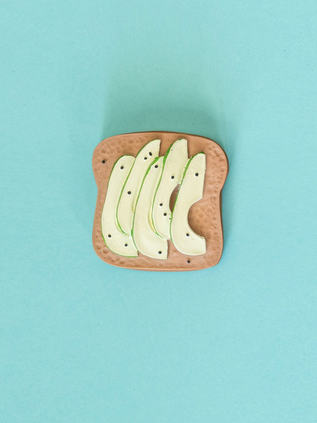 MORDEDOR CAUCHO TOSTADA AGUACATE Lolaletost KIDSME