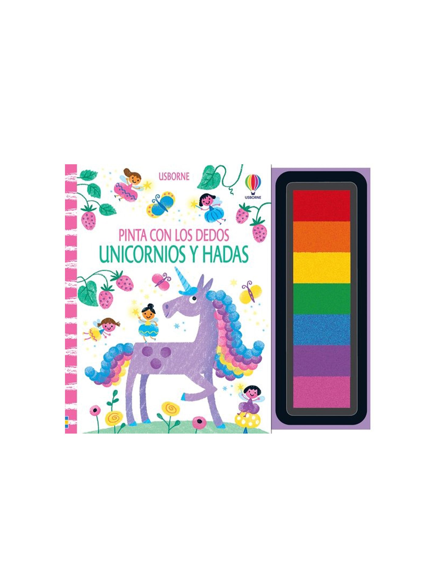 PINTA CON LOS DEDOS UNICORNIOS Y HADAS Usborne KIDSME