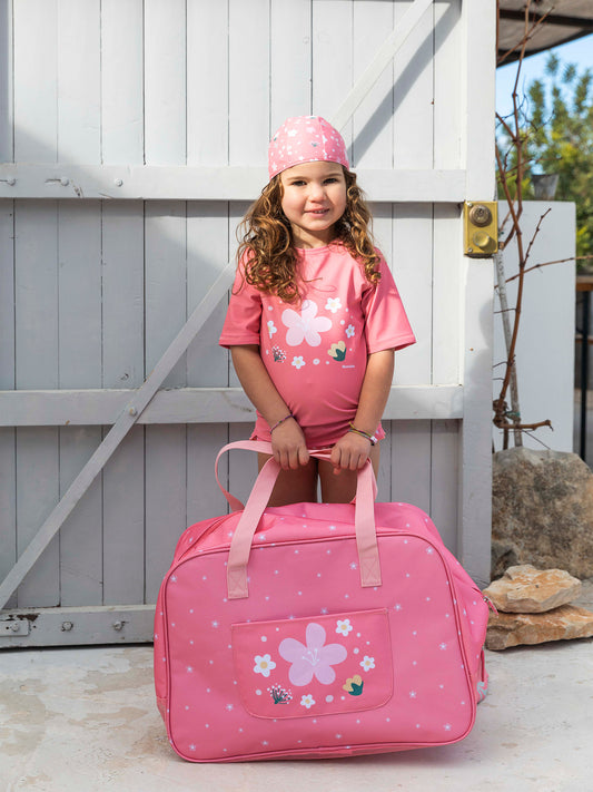 BOLSO DE PLAYA ANTIARENA FLOWERS Tutete KIDSME