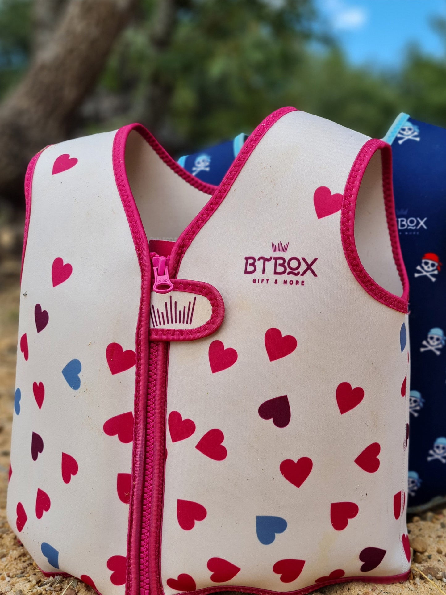 CHALECO FLOTADOR CORAZONES 1-2 AÑOS BTBOX KIDSME