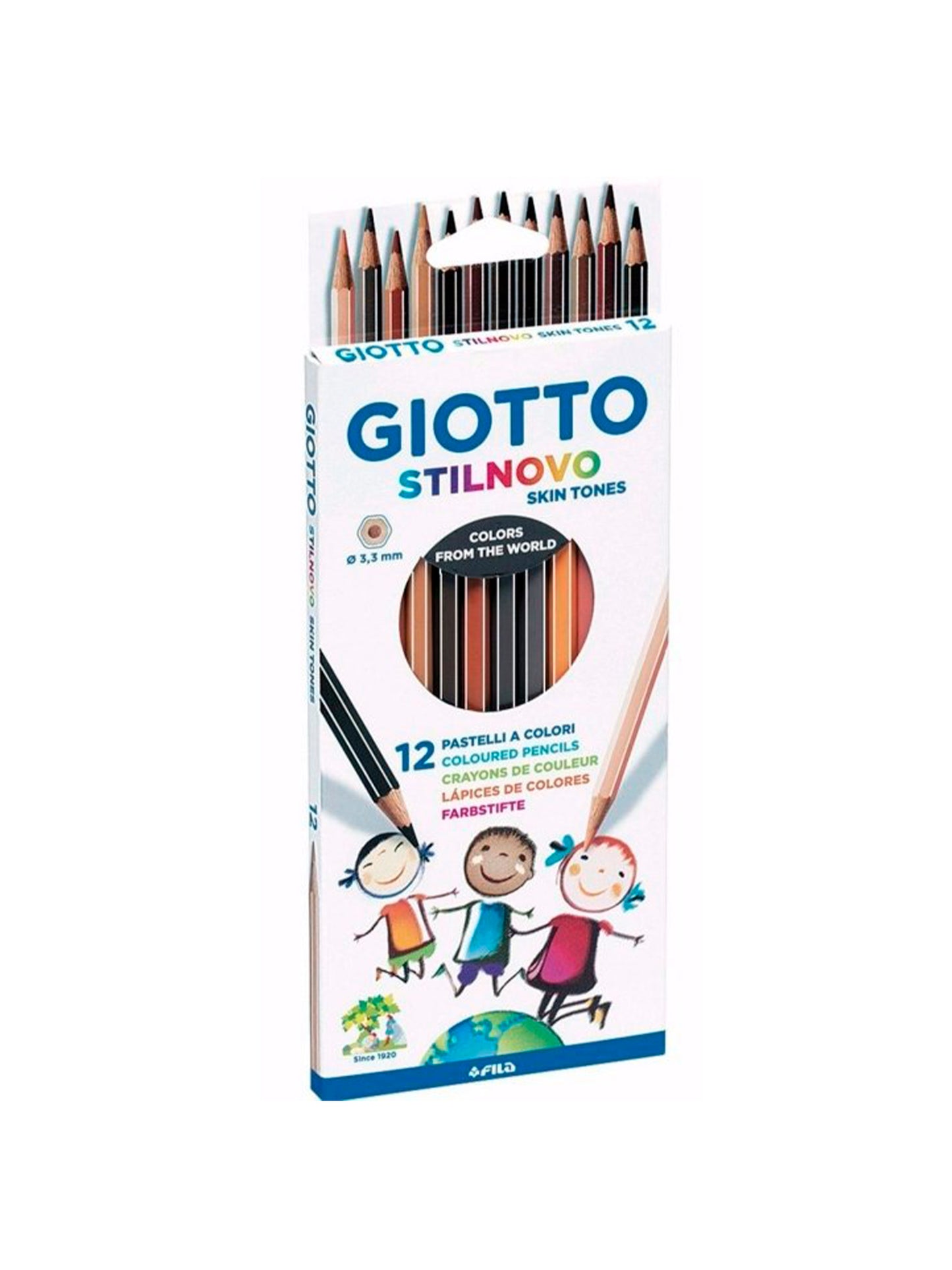LÁPICES DE COLORES PIEL Giotto KIDSME