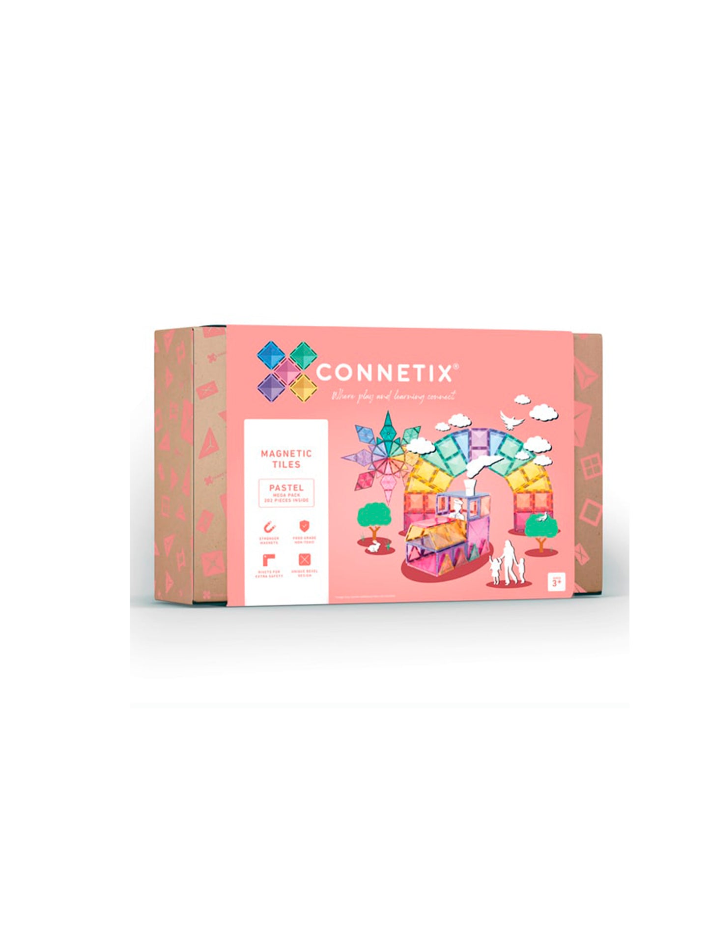 202 PIEZAS MAGNETICAS MEGAPACK CONNETIX PASTEL Connetix KIDSME