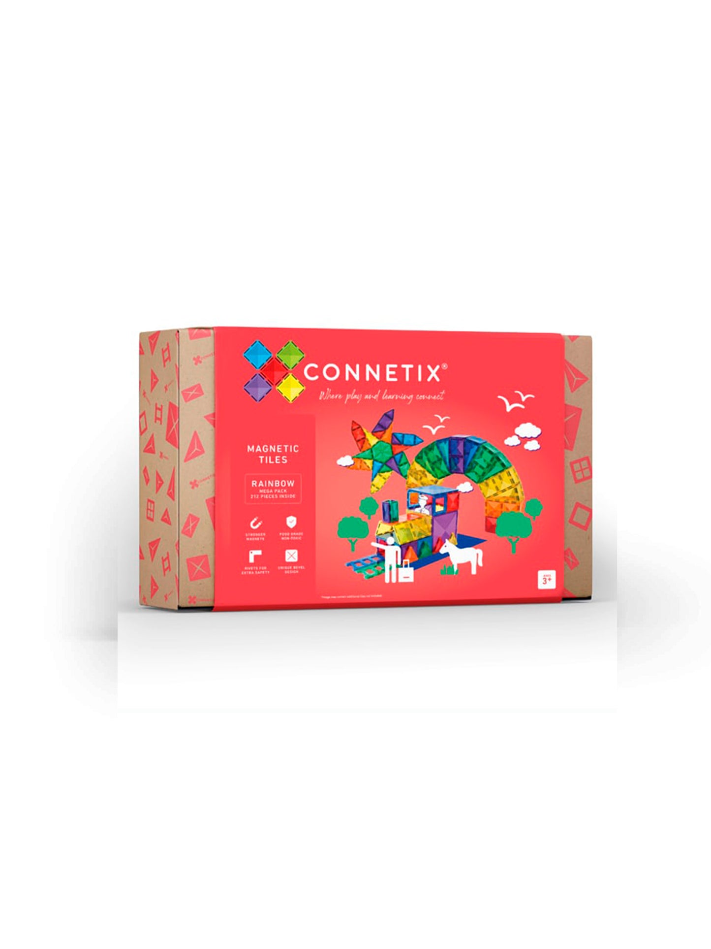 212 PIEZAS MAGNETICAS MEGAPACK CONNETIX RAINBOW Connetix KIDSME