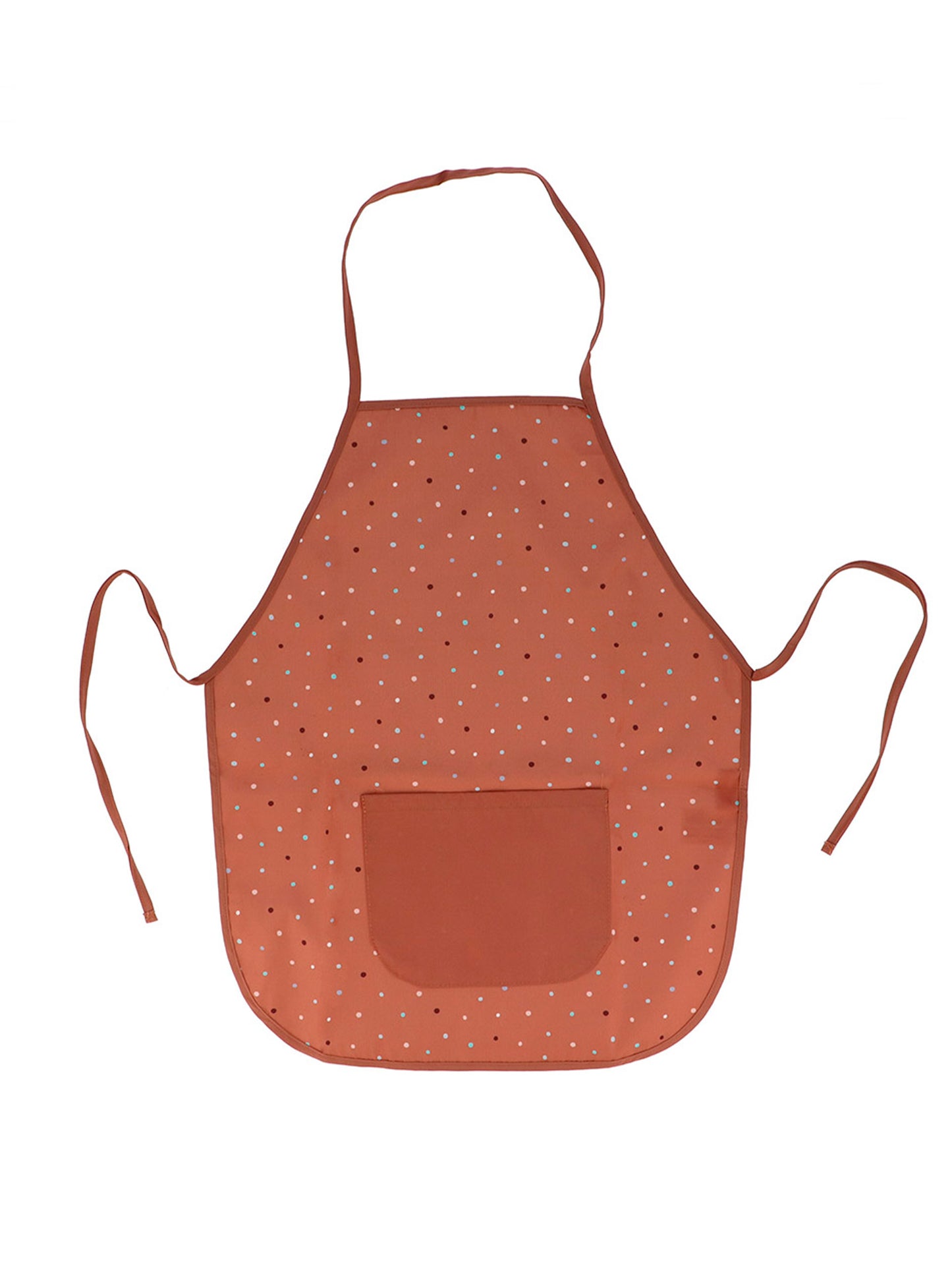 DELANTAL INFANTIL DOTS BROWN PERSONALIZABLE Monneka KIDSME