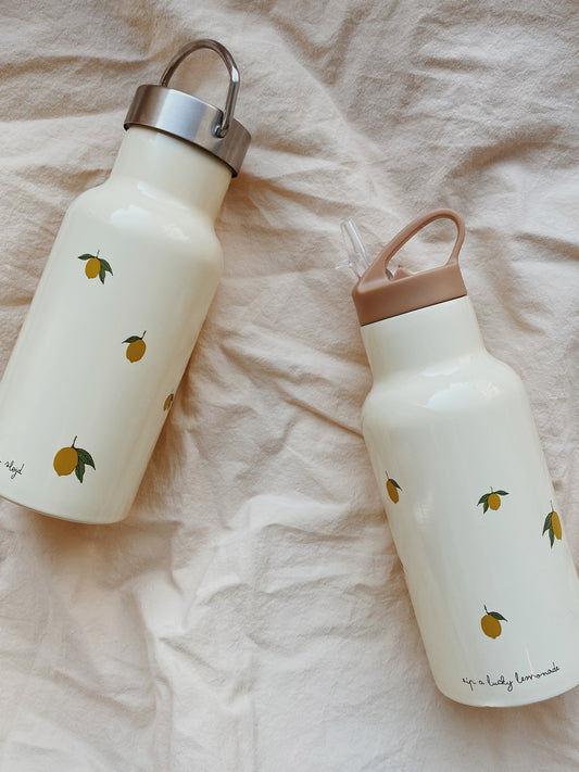BOTELLA TÉRMICA 2 TAPONES LEMON Konges Slojd KIDSME