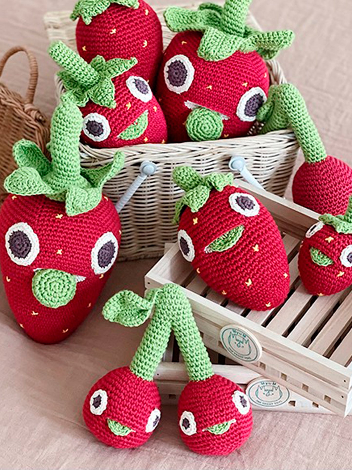 MORDEDOR SONAJERO BILLY LA FRESA ALGODÓN ORGÁNICO Myum KIDSME