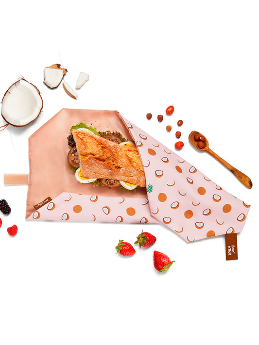 PORTA BOCADILLOS BOC'N'ROLL FRUITS COCONUT Boc'n'Roll KIDSME