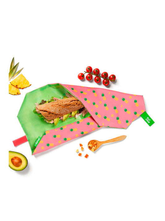 PORTA BOCADILLOS BOC'N'ROLL FRUITS PINEAPPLE Boc'n'Roll KIDSME