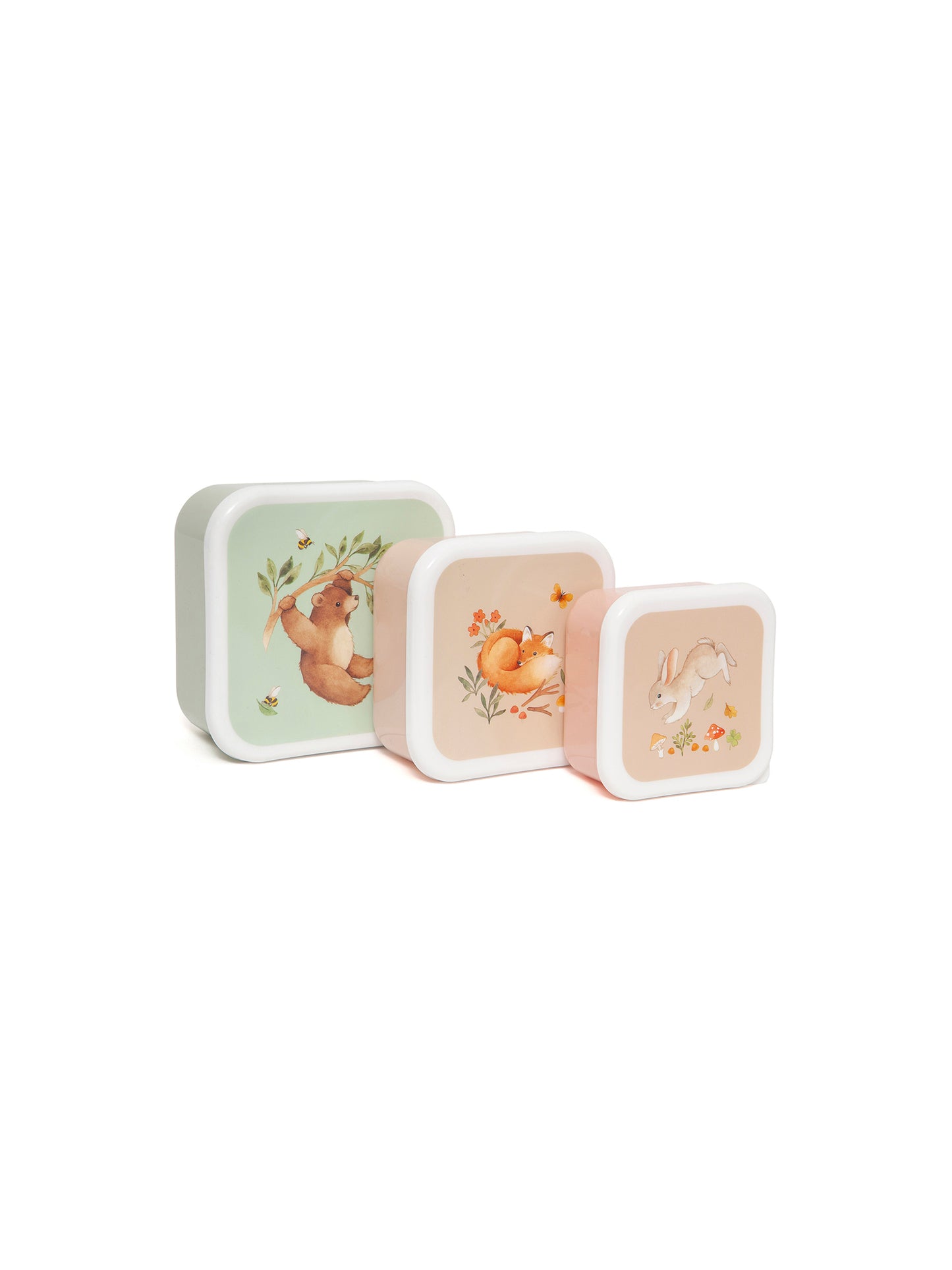 3 CAJAS DE ALMUERZO BEAR & FRIENDS Petit Monkey KIDSME