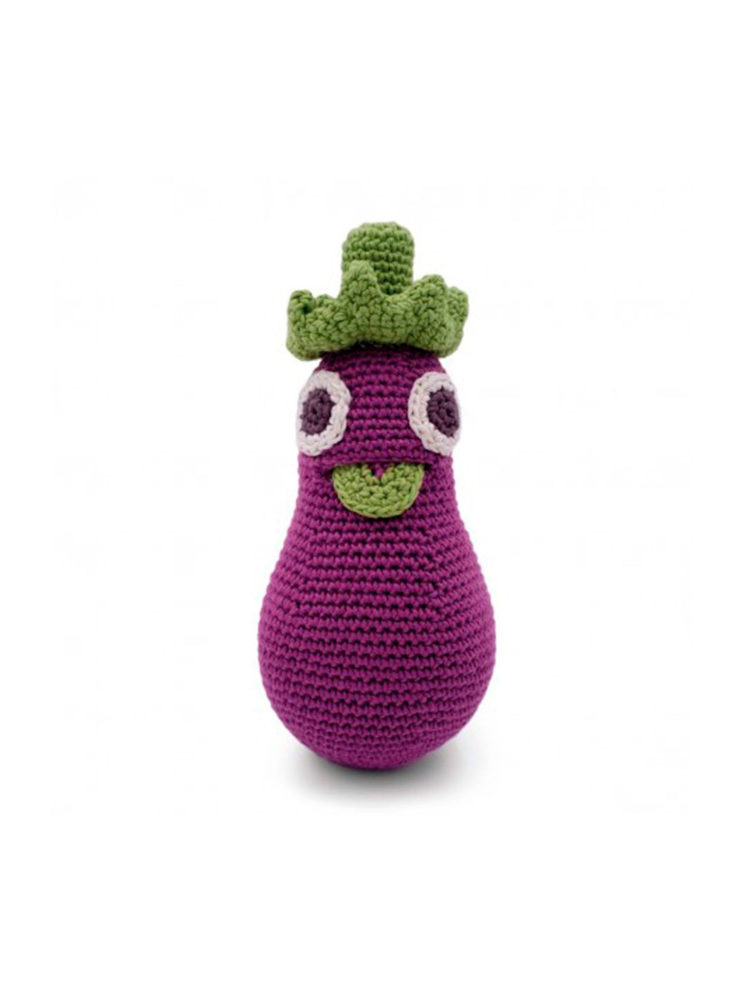 MORDEDOR SONAJERO REGINA LA BERENJENA ALGODÓN ORGÁNICO Myum KIDSME