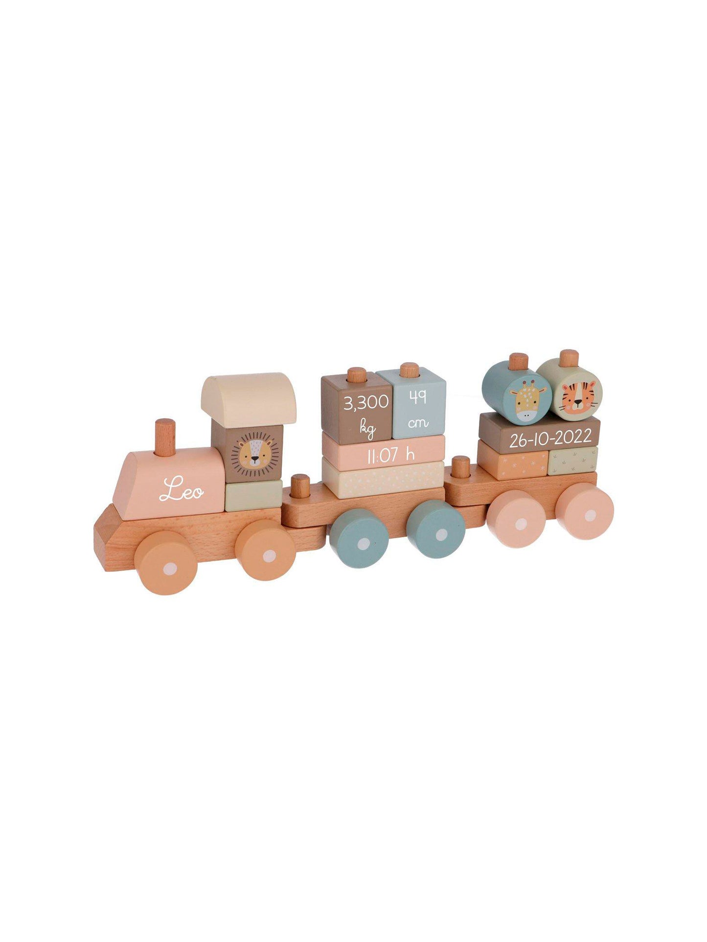 TREN NACIMIENTO PERSONALIZABLE ZOO ROSA Monneka KIDSME